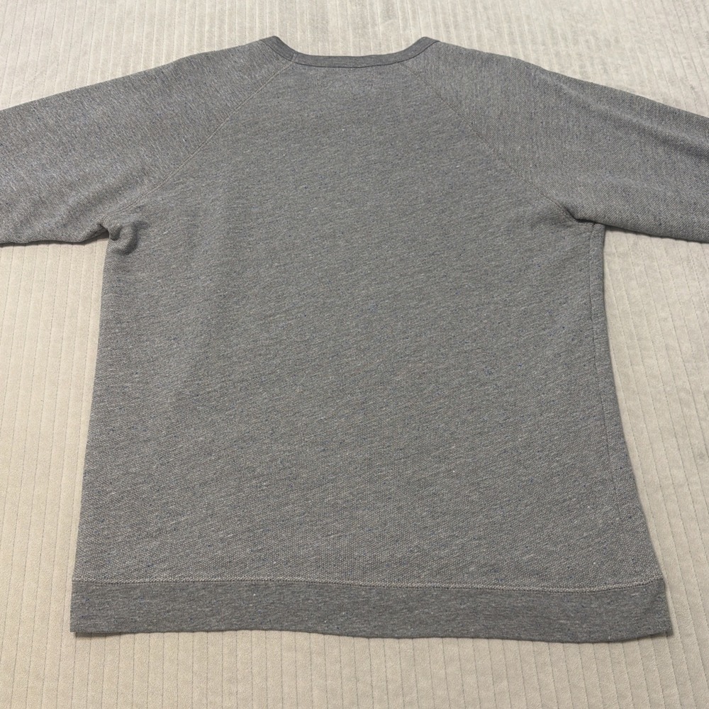 Mollusk California Surf Shop Crewneck Terry Pullover Mens Med Gray Made in USA - Picture 6 of 6